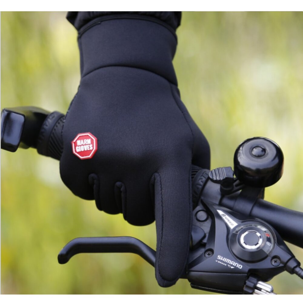 Winter Touchscreen Gloves Blue Windproof Warm Anti-Slip Cycling Driving Outdoor - Picture 4 of 13